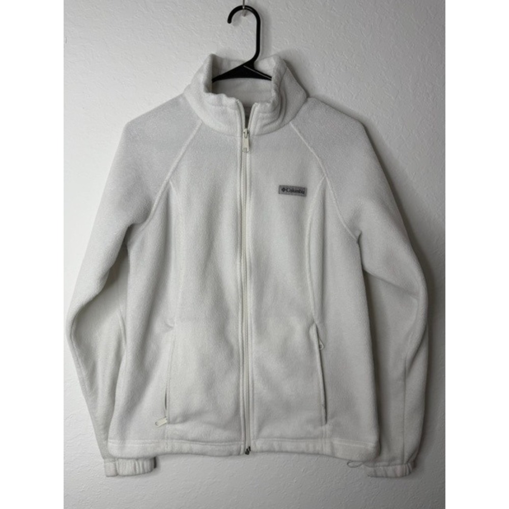 Columbia Womens Benton Springs Full Zip Fleece Jacket White Medium